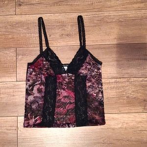 Floral Lace Corset Style Tank